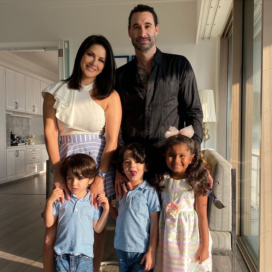 Sunny Leone With His Family