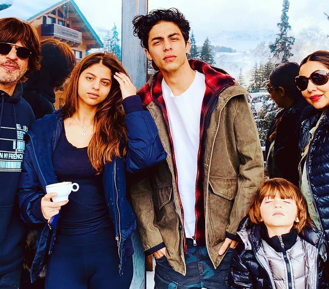 Shah Rukh Khan With His Family