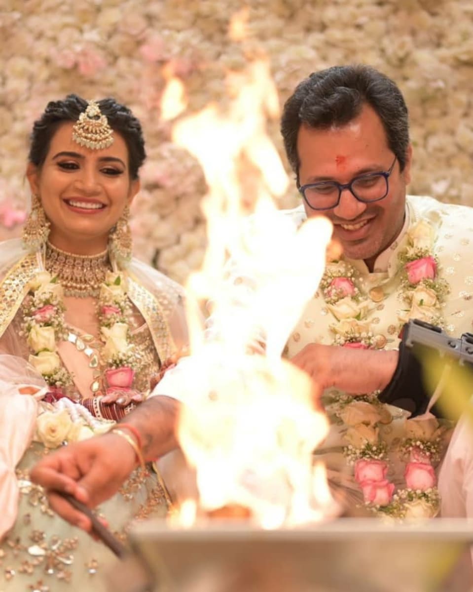 Priya Ahuja With Husband Malav