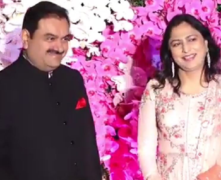 Gautam Adani With His Wife Priti