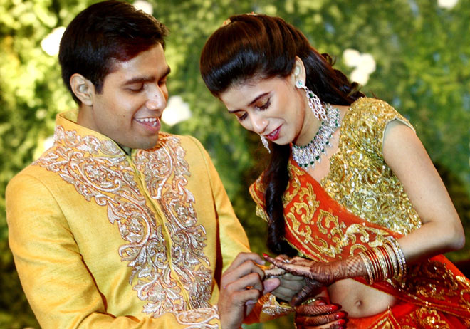 Karan Adani With His Wife Paridhi