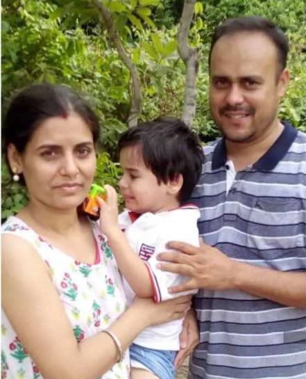 Ritesh With His First Wife And Son