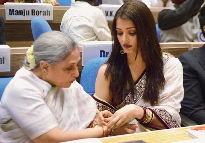 Jaya Bachchan With Aishwarya Rai