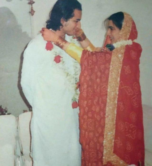 Saif Ali Khan Amrita Singh Marriage Photo