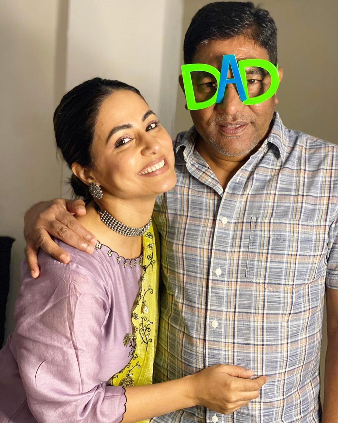 Hina Khan With Father