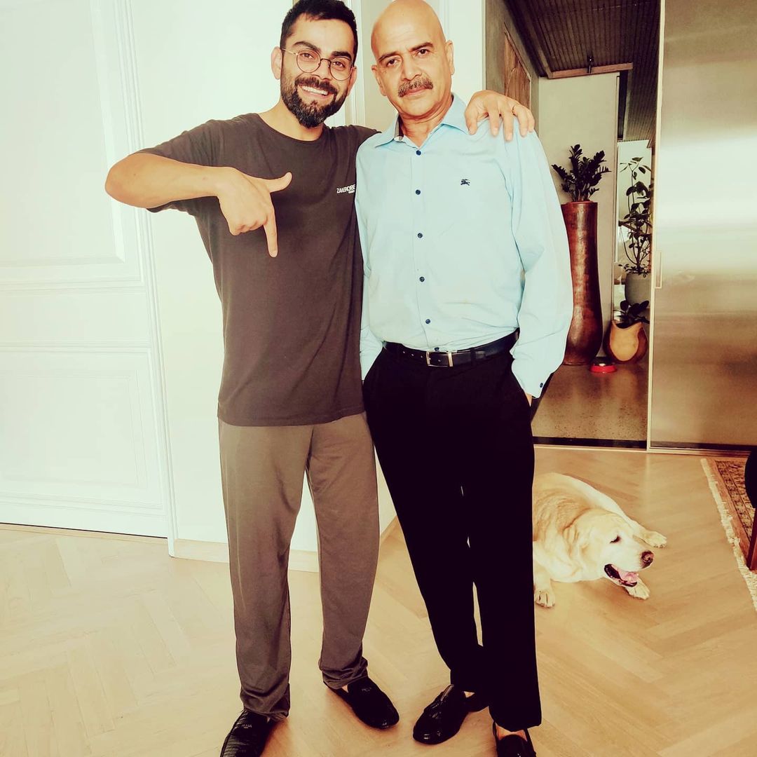 Virat Kohli With Father In Law