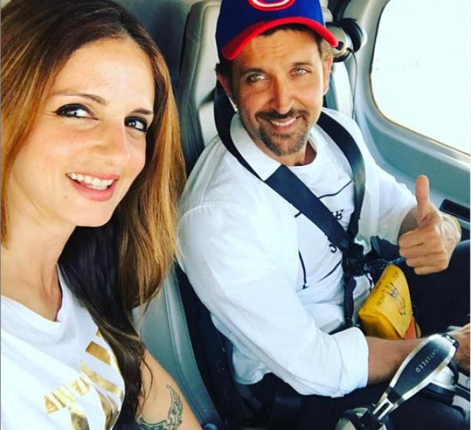 Hrithik Roshan With His Wife Sussanne Khan