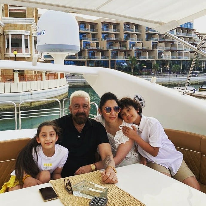 Sanjay Dutt With His Family