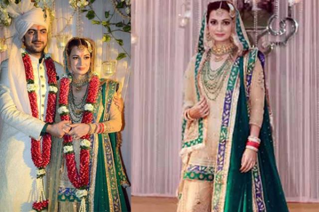 Dia Mirza First Marriage Wedding Outfit