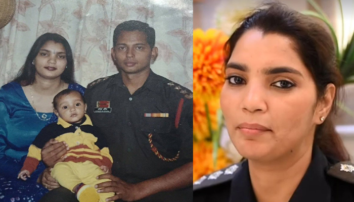 Shalini Singh wife of Martyred Major Avinash Singh Bhadauria