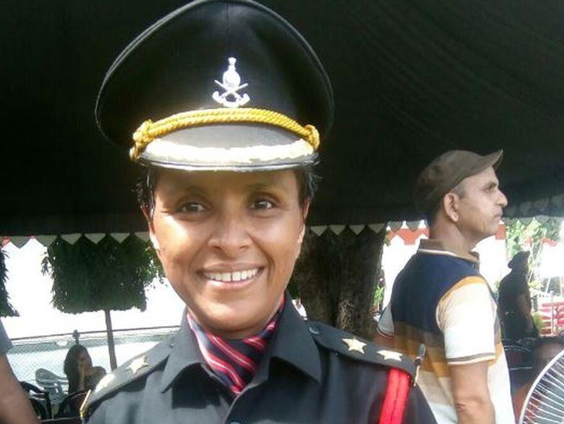 Swati Mahadik wife of Martyred Colonel Santosh Mahadik