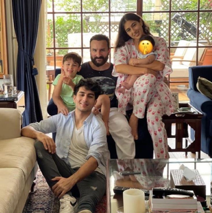 Saif Ali Khan with his Children