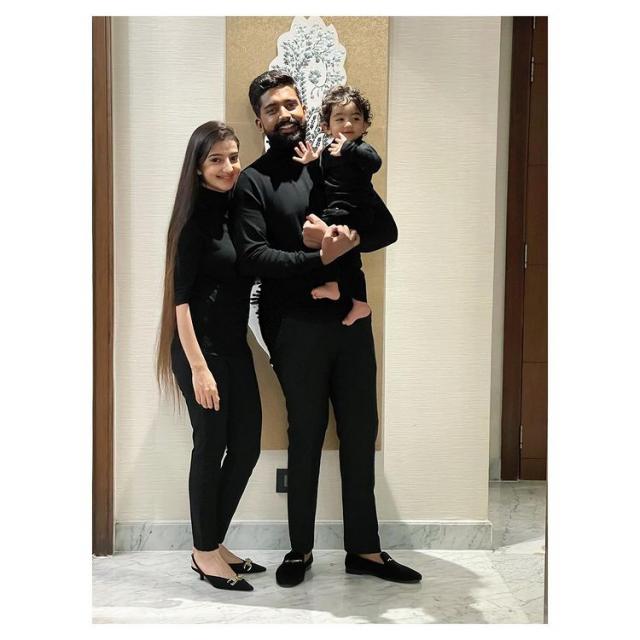 Lovey Sasan With Her Hubby And Son Royse