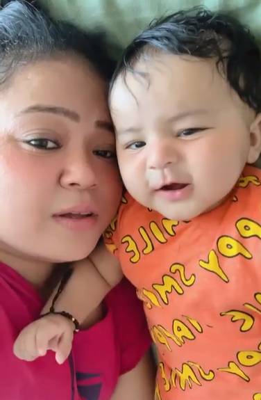 bharti singh with son