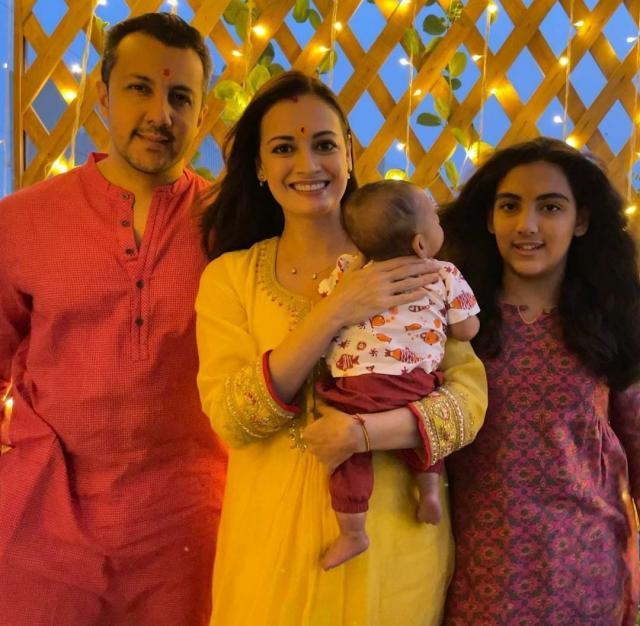 Dia Mirza With Her Family