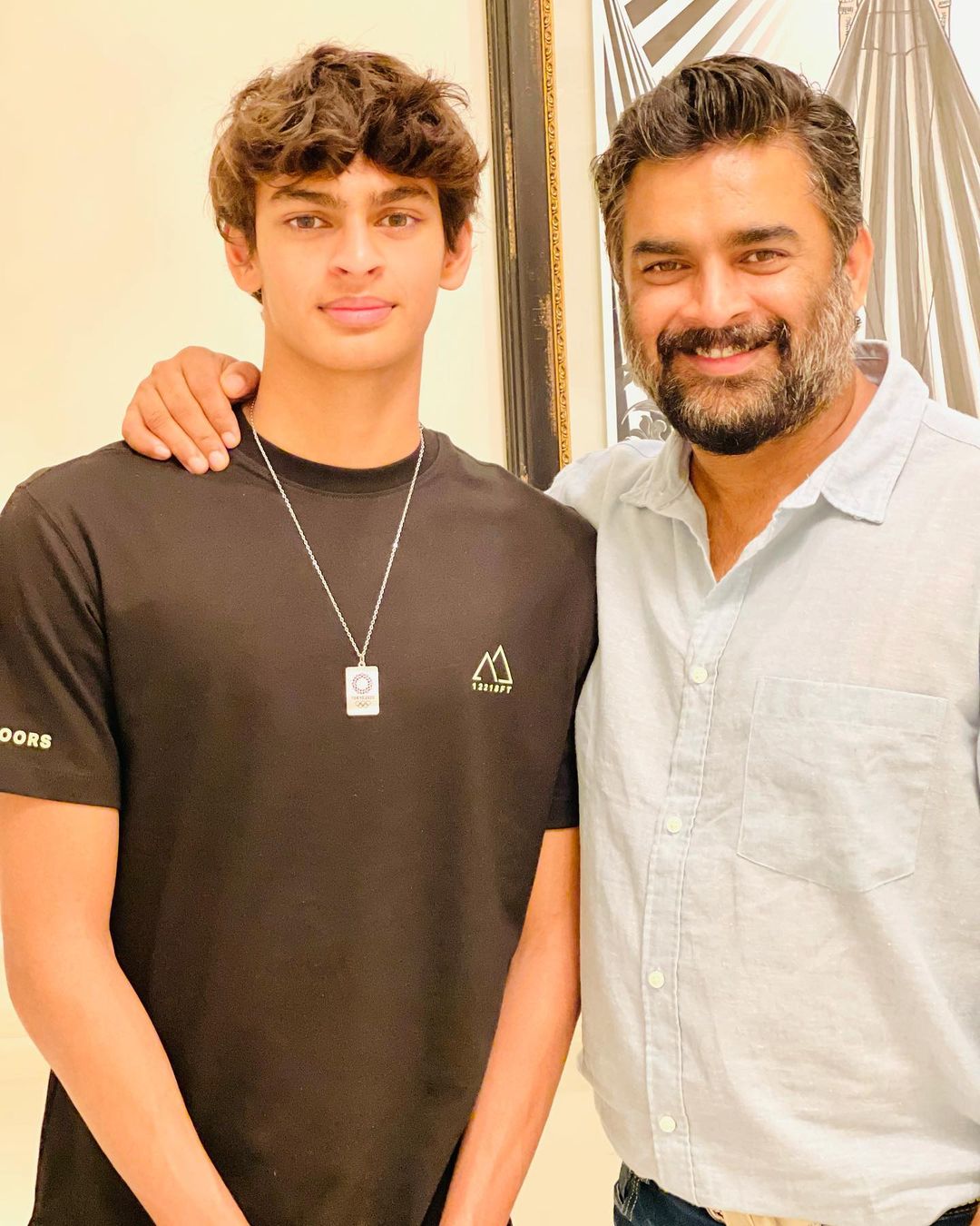 R Madhavan With Son Vedhant