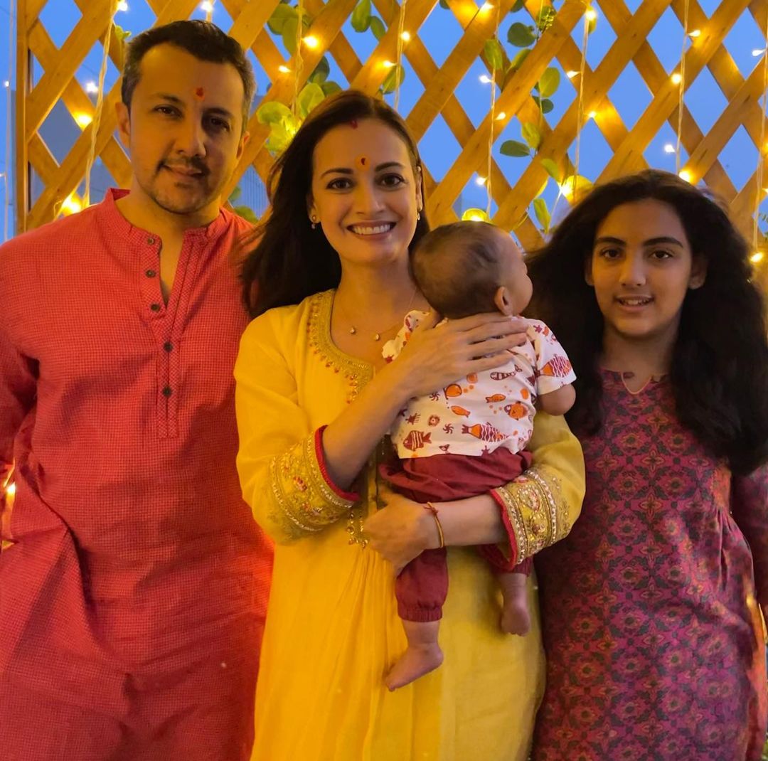 Dia Mirza With Family