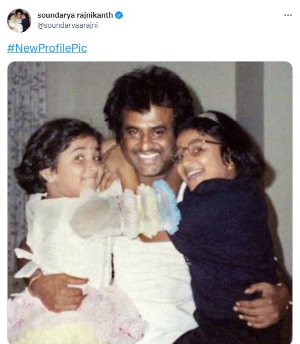 Rajinikantha with his daughters