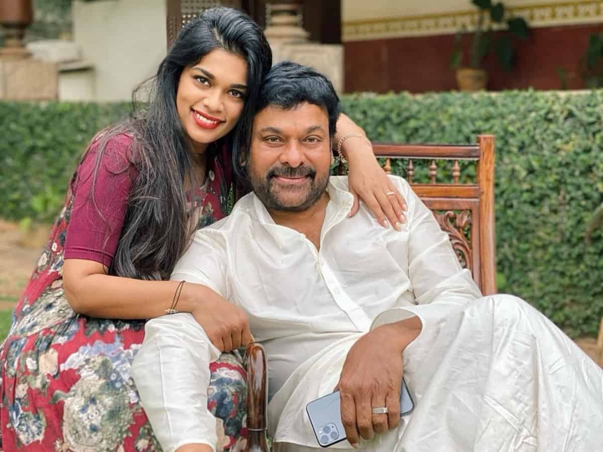 chiranjeevi with daughter