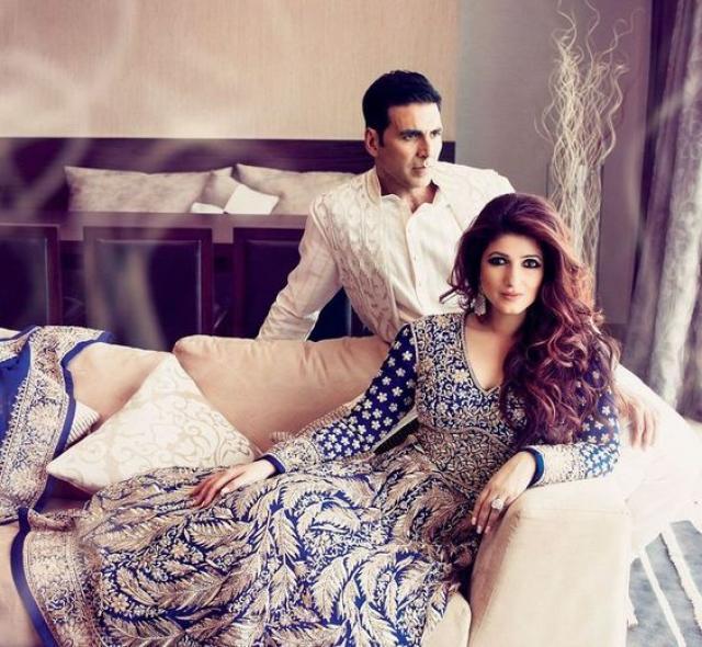 Akshay Kumar with wife Twinkle Khanna