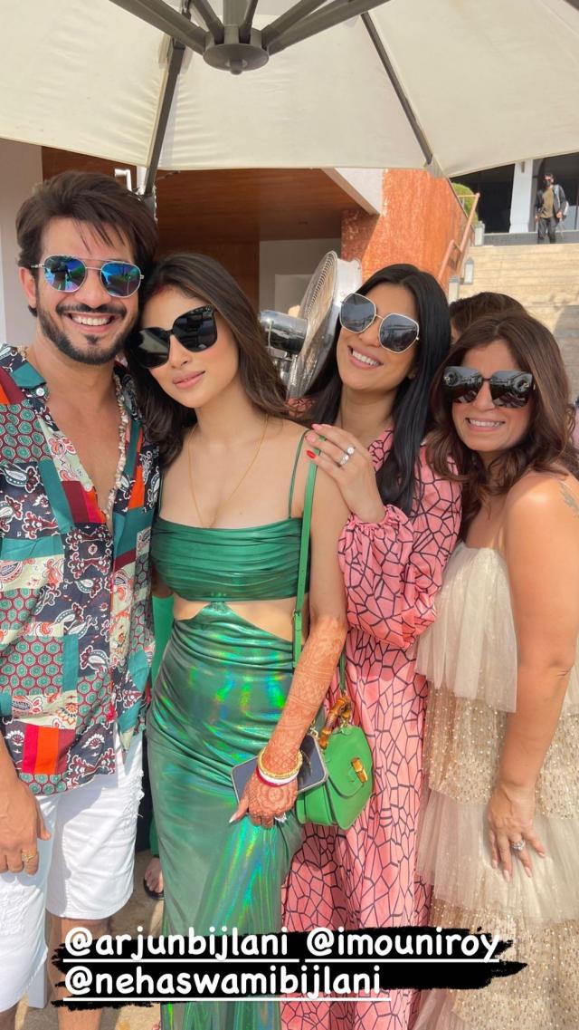 Mouni Roy After Marriage with friends