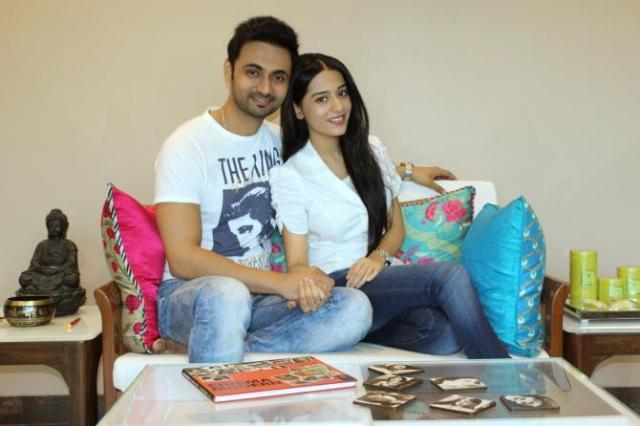 Amrita Rao with RJ Anmol