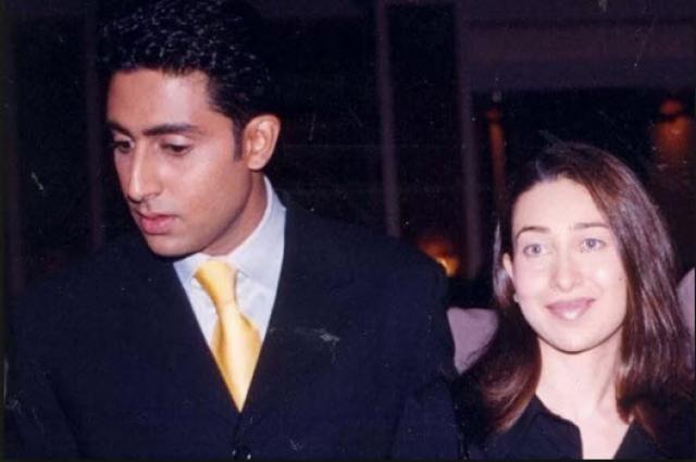 Abhishek with Karisma Kapoor