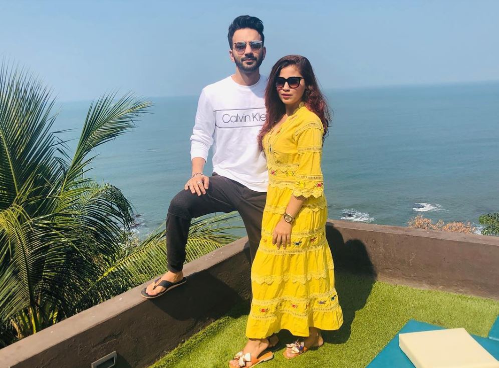 Ali Merchant with his second wife Anam