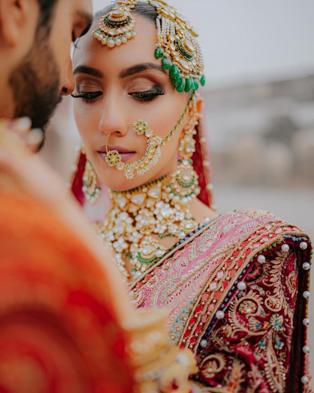 Pakistani Bride Altish Yousuf with her groom