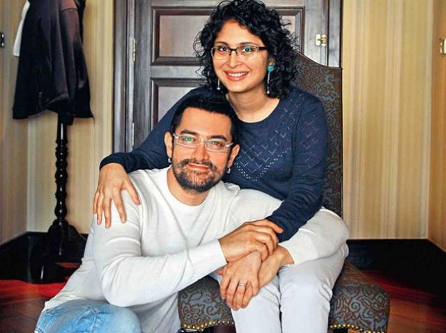 Aamir Khan with his ex wife Kiran Rao