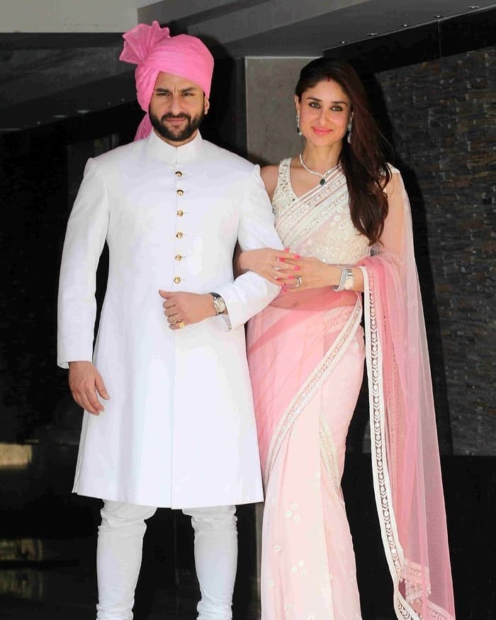 Kareena Kapoor with hubby Saif at Soha's Wedding