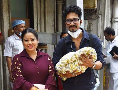 Bharti Singh with baby and hubby
