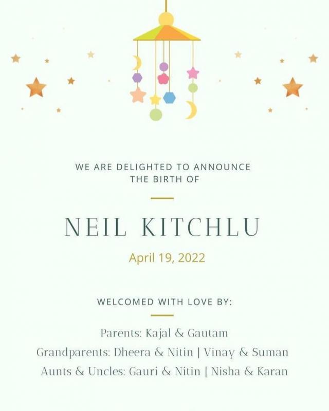 Kajal Aggarwal's hubby Gautam Kitchlu Announce baby name