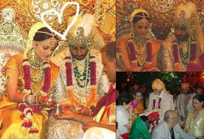 Abhishek Bachchan and Aishwarya Rai Wedding Photo