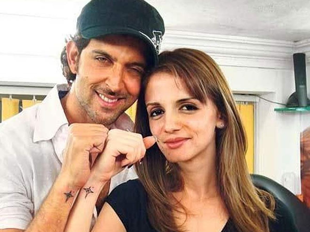Hrithik Roshan with his ex wife Sussanne