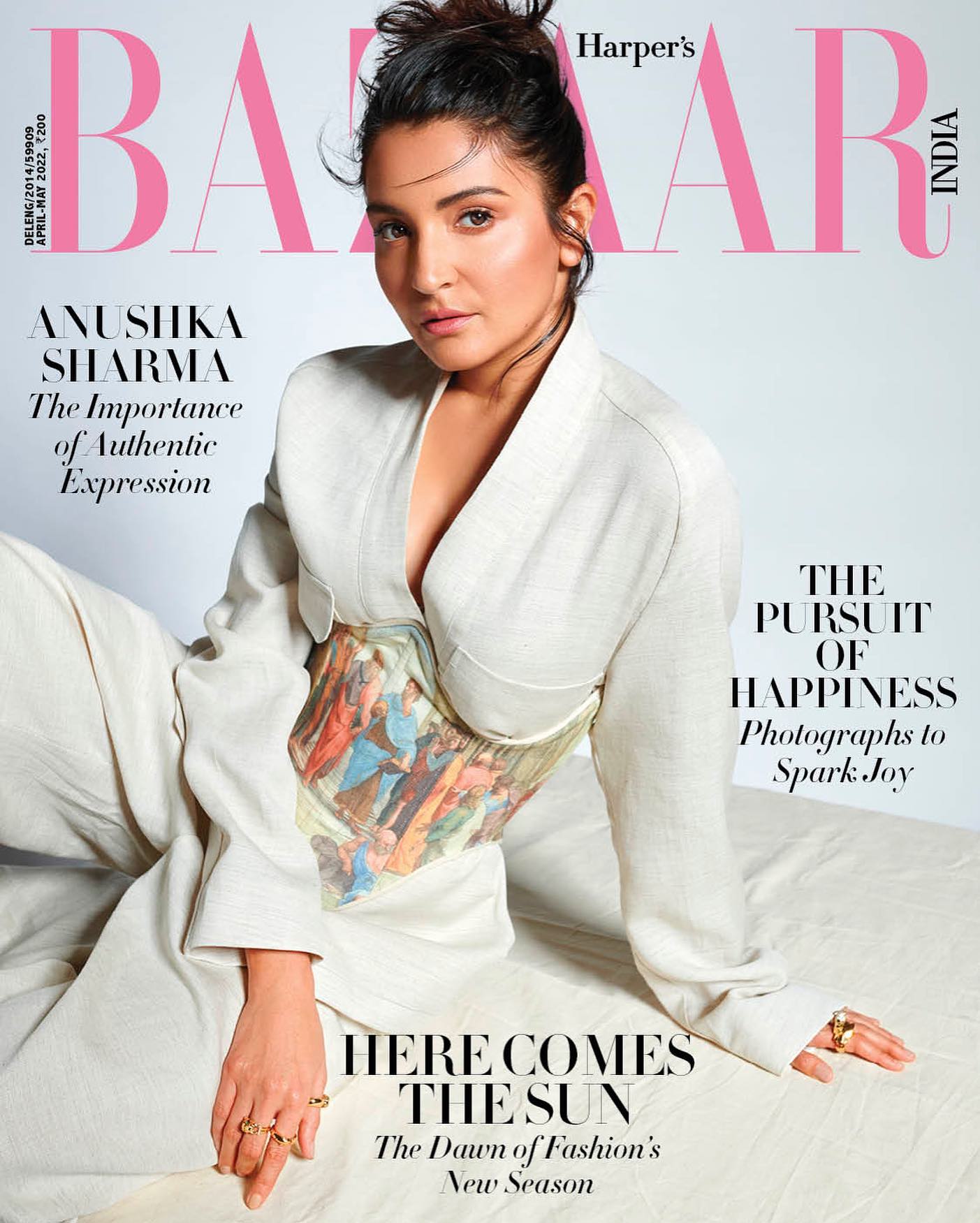 Anushka Sharma On Bazaar's Cover Page