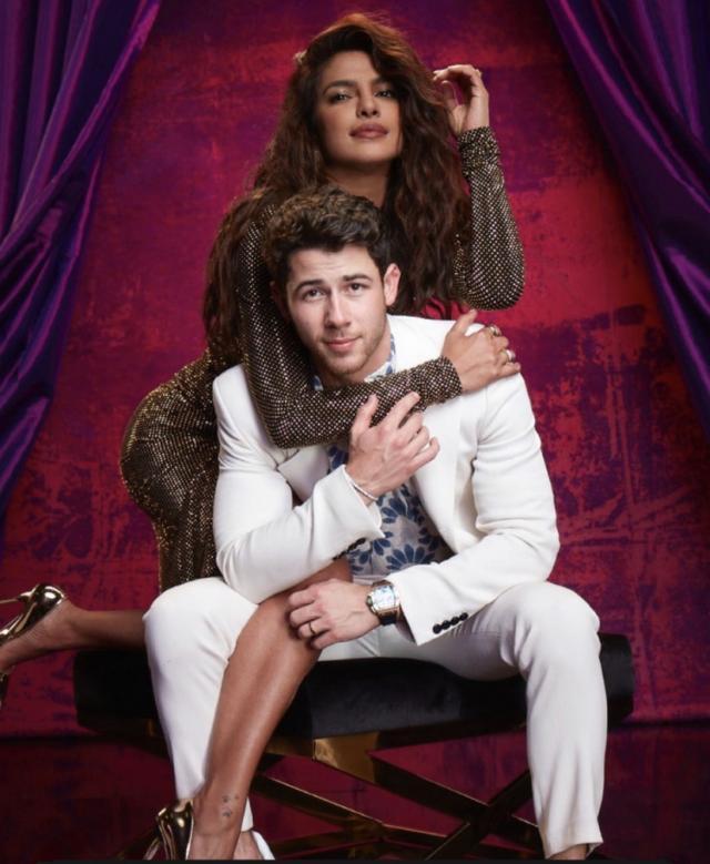 Nick Jonas with wife Priyanka Chopra