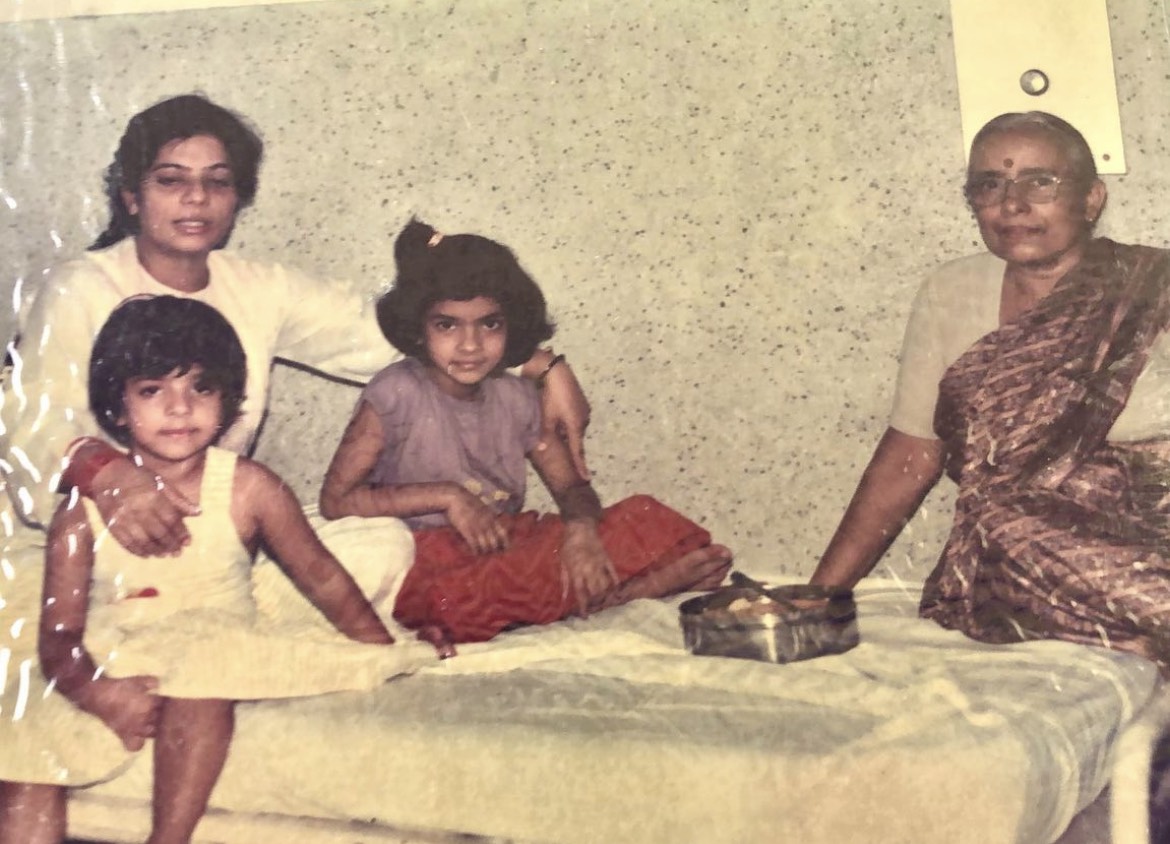 Priyanka Chopra with Nani, Mother and cousin