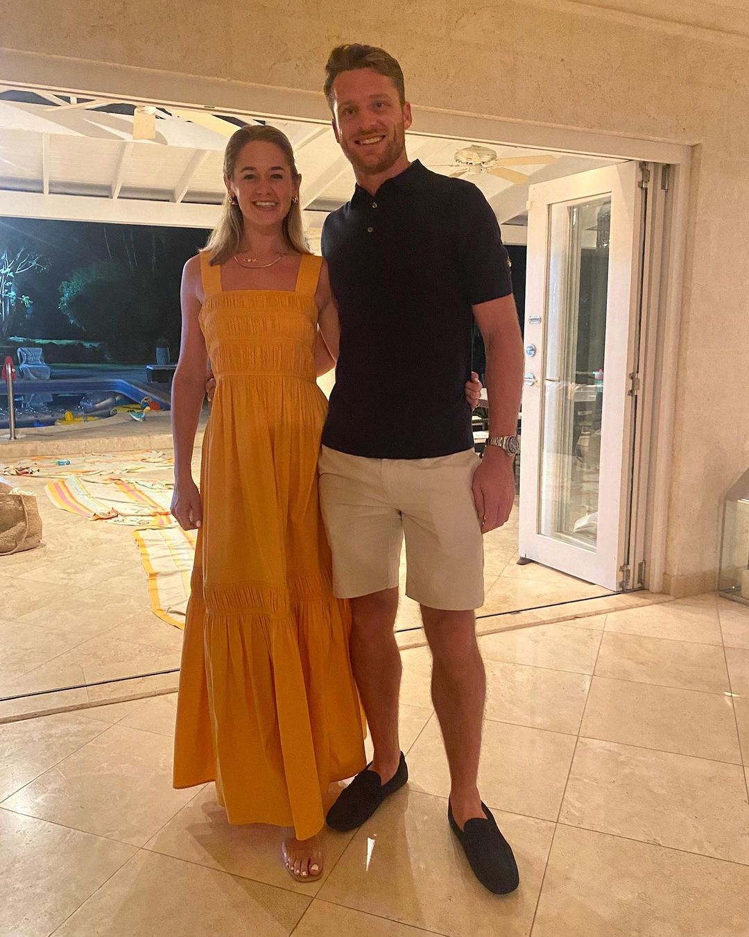 Jos Buttler with wife Louis
