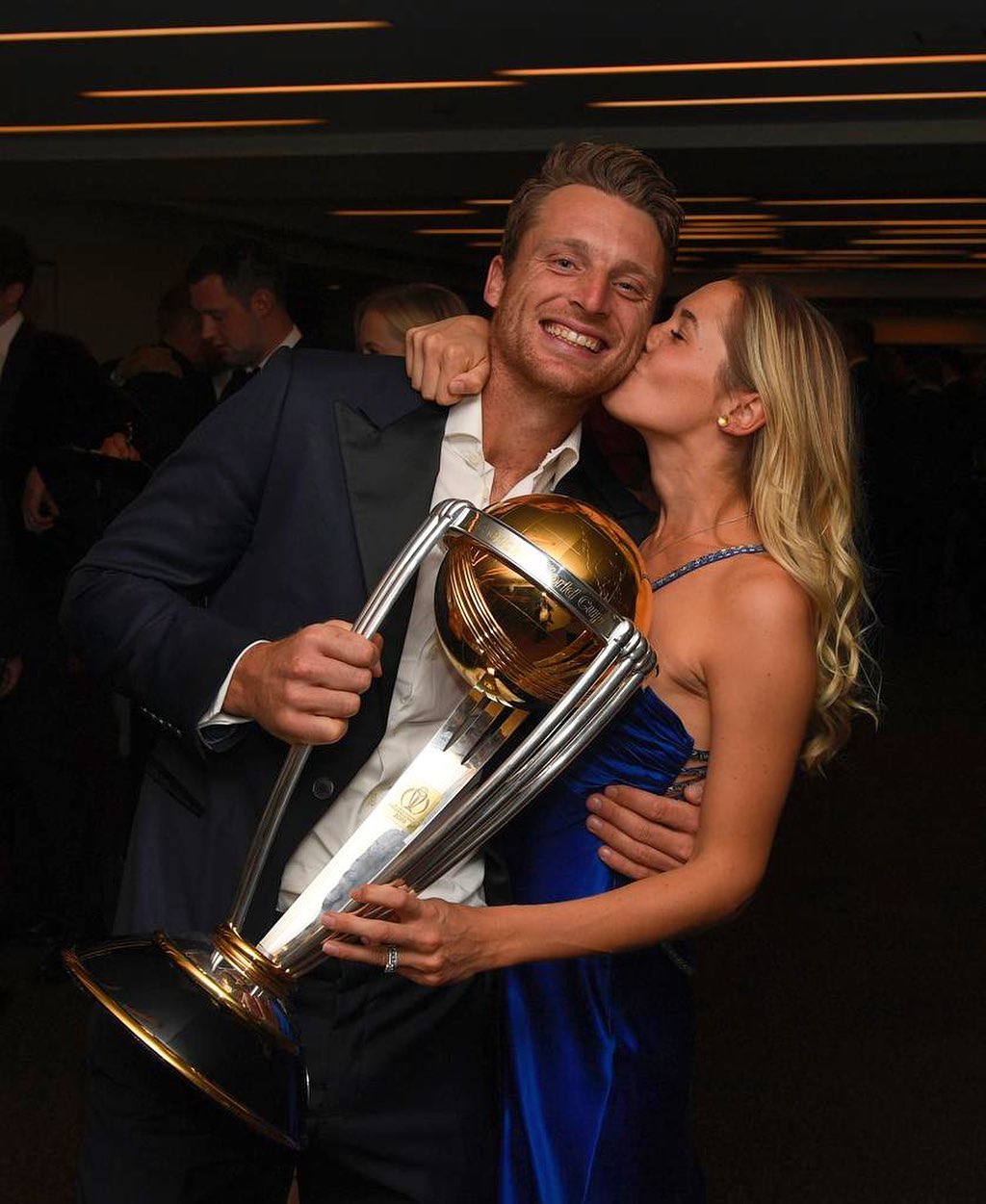 Jos Buttler with wife Louis 