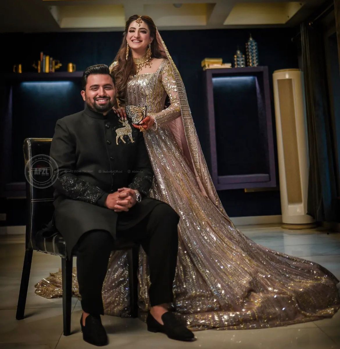 Pakistani Bride with groom
