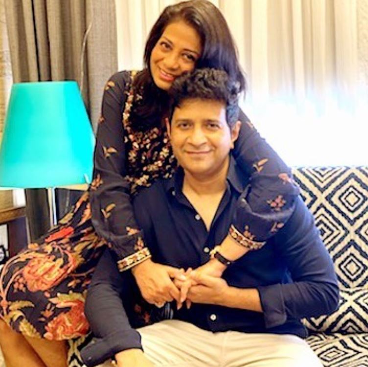 Krishnakumar Kunnath with wife