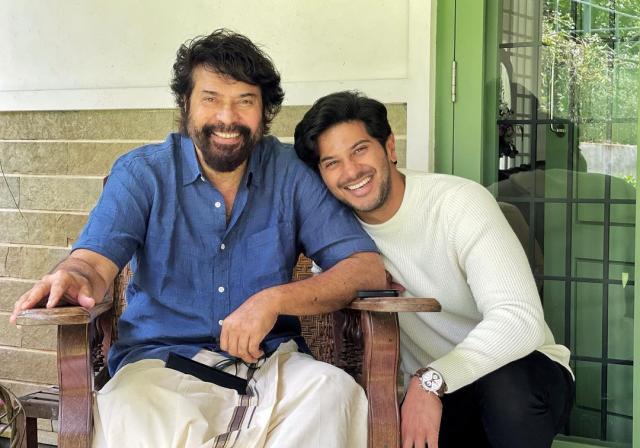 Mammootty with son